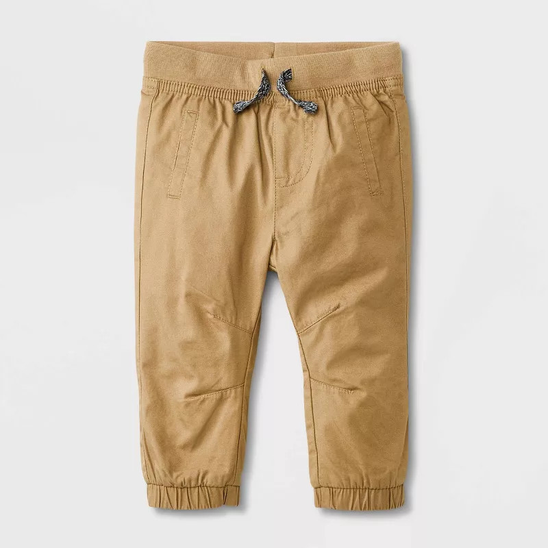 Baby Boys' Twill Pants - Cat & Jack™ Tan | Target