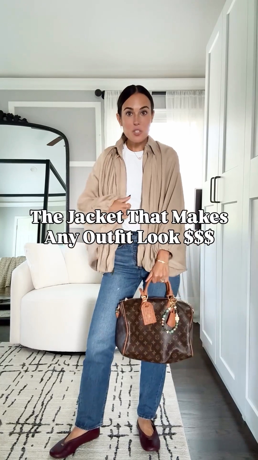 Proof that you don’t need to spend a fortune to look chic ✨ This bubble hem jacket instantly elevates jeans + a tee and makes your whole outfit feel luxe. So easy to throw on but looks like you put in major effort 👏🍂 fall jacket outfit, bubble hem jacket, chic fall layers, casual fall outfit, cute jackets for women over 40, effortless style, elevated basics,  fashion finds

#LTKootd #LTKOver40 #LTKSeasonal