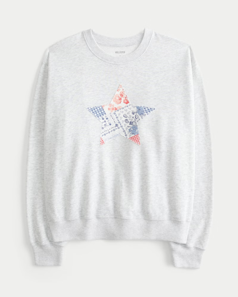 Women's Easy Star Graphic Crew Sweatshirt from Hollister | Hollister (US)