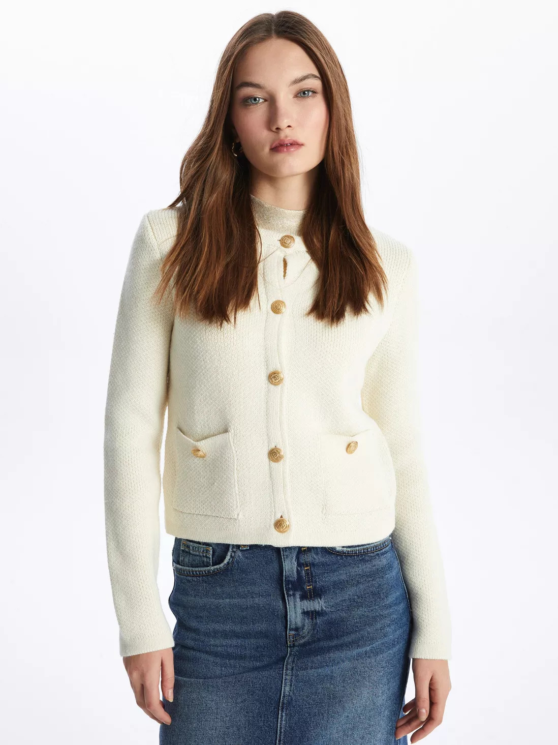 Elegant Button-Up Knitted Cardigan & Jumper | Debenhams UK