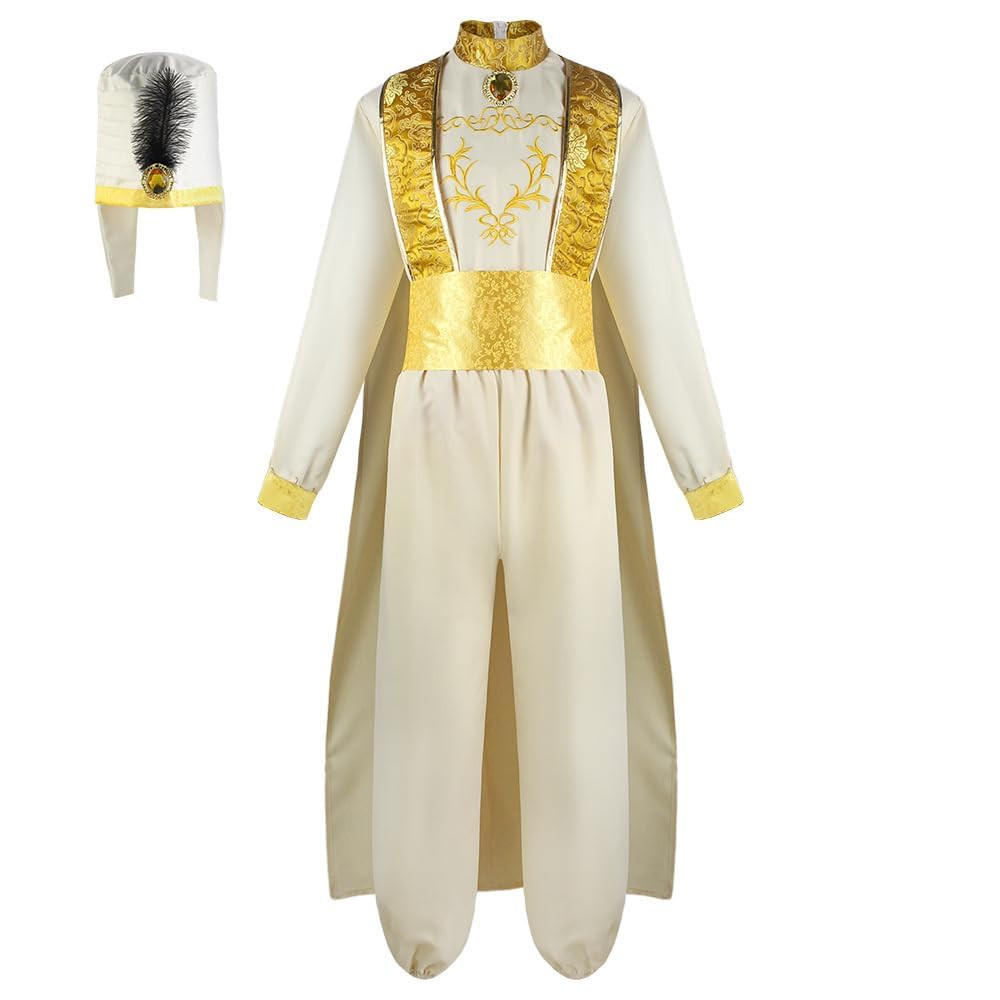 Adult Men's Arabian Prince Street Rat Costume (L, Beige) | Amazon (US)
