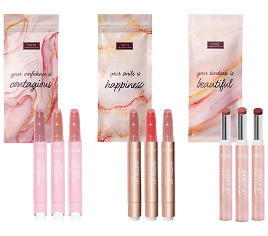 tarte Maracuja Juicy Lip 9-Pc Lip Library with Gift Bags - QVC.com | QVC