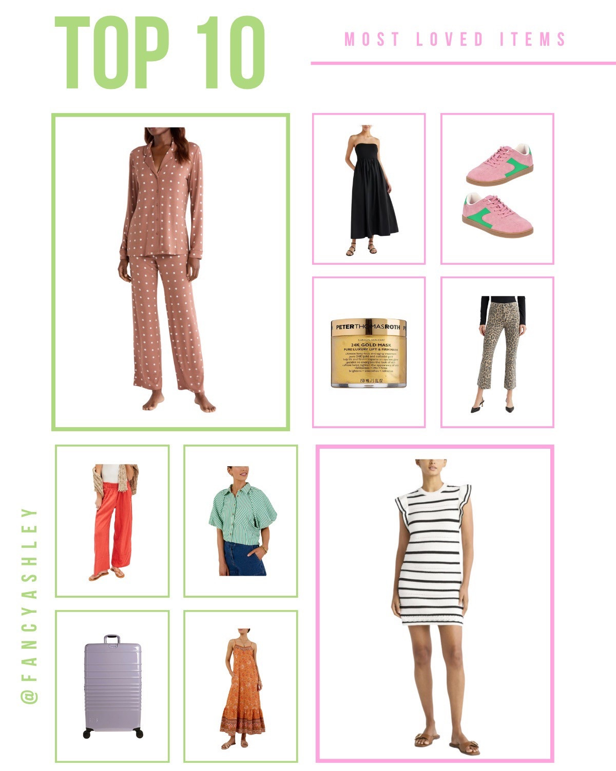 Rounding up your top 10 faves of the week. My #NSALE pajamas snagged the number one spot—super soft, super cute, and honestly, the most comfy pjs ever. They’re still in stock, so grab them while you can. Obsessed with these Free People linen pants, too—summer outfit perfection. 

#LTKStyleTip #LTKSaleAlert #LTKSeasonal