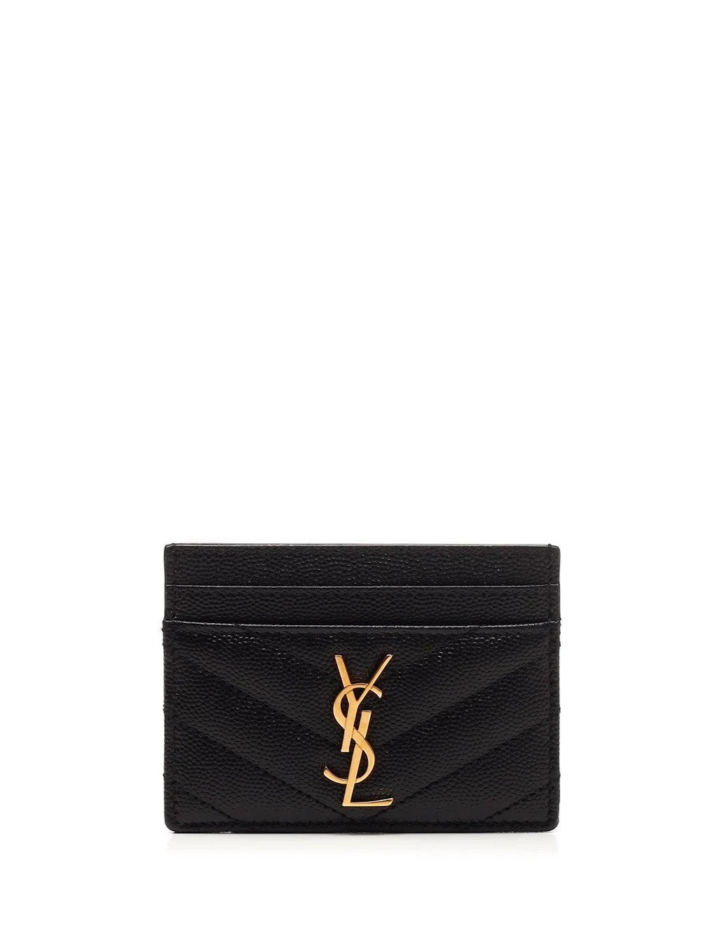 Saint Laurent Cassandre Quilted Cardholder | Cettire Global