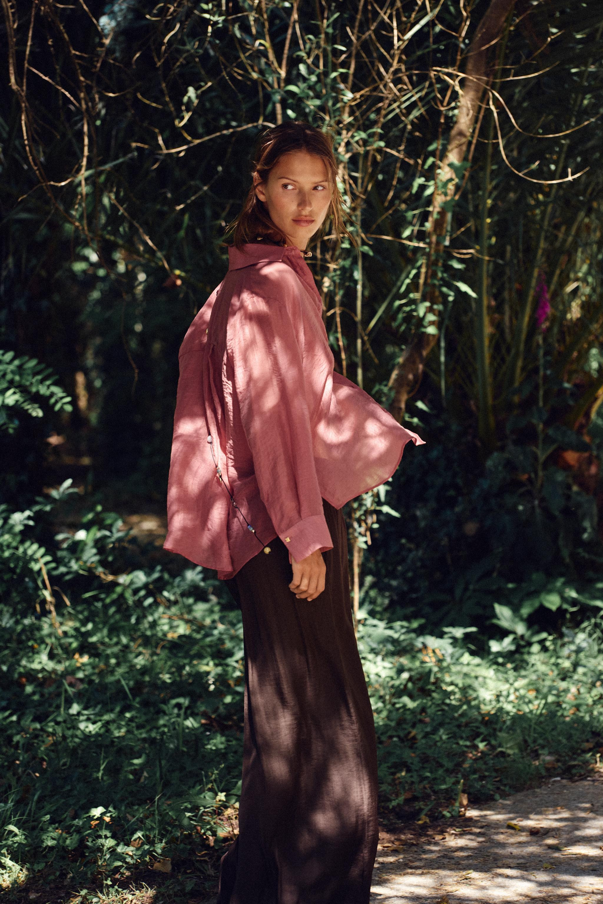 WIDE FLOWING TROUSERS | Zara US