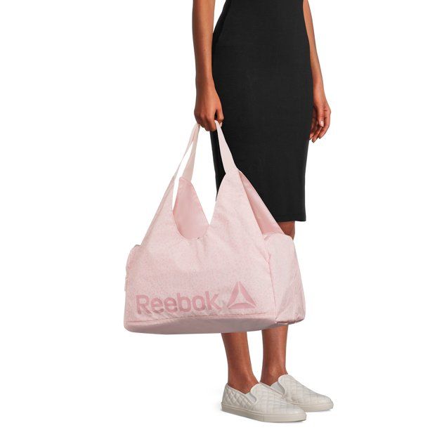 Reebok Women's Lilith Print Duffel Tote Handbag Pink | Walmart (US)