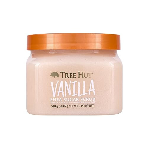 Tree Hut Vanilla Shea Sugar Exfoliating & Hydrating Body Scrub, 18 oz | Amazon (US)