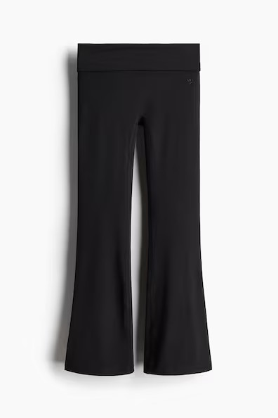 H & M - Flared Activewear Leggings With SoftMove™ - Black | H&M (AU)