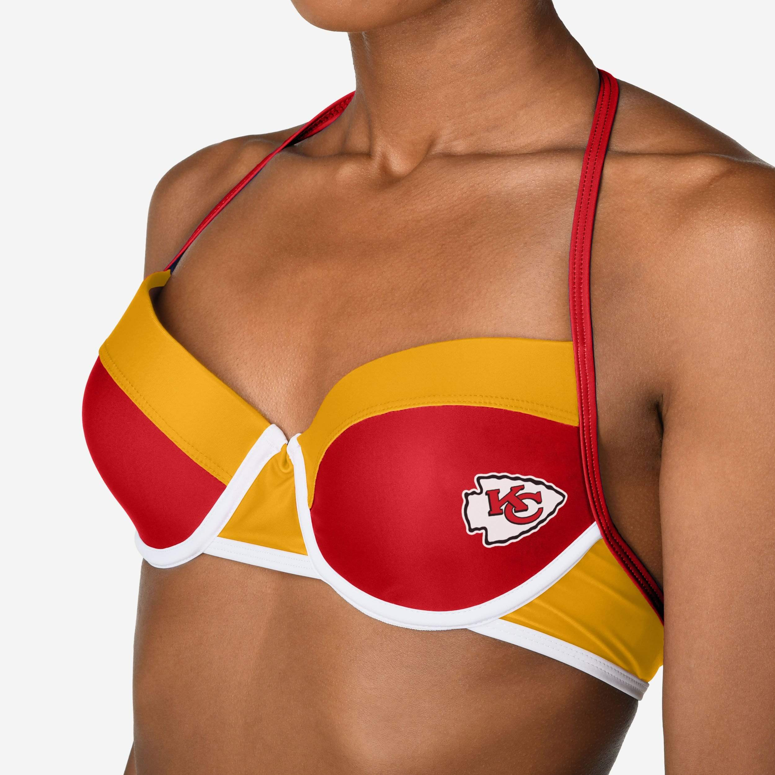 Kansas City Chiefs Team Logo Bikini Top - M | FOCO inc