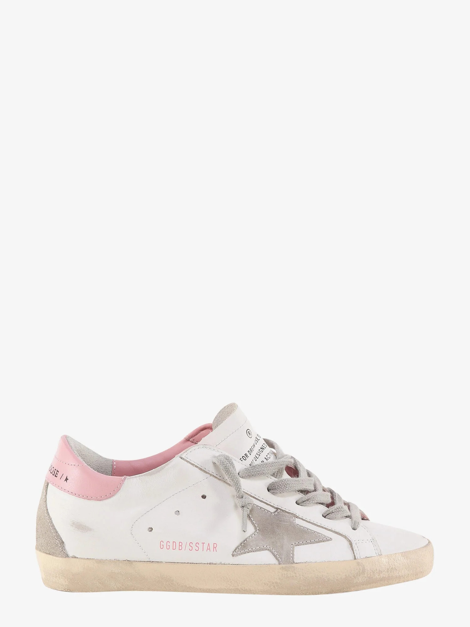 Super-star used-effect leather sneakers with suede profiles - GOLDEN GOOSE DELUXE BRAND - gender_Woman | Nugnes 1920