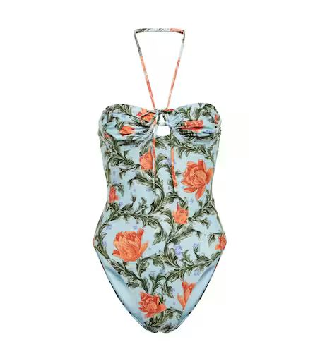 Peonia floral halterneck swimsuit | Mytheresa (US/CA)