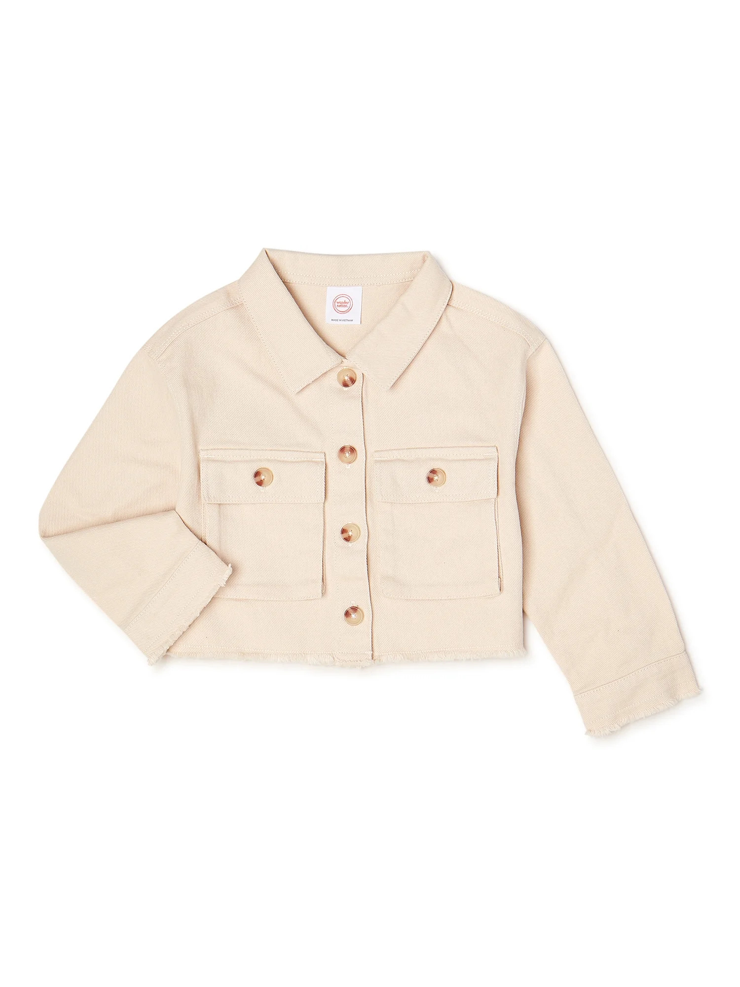 Wonder Nation Baby and Toddler Girls’ Shacket, Sizes 12M-5T | Walmart (US)