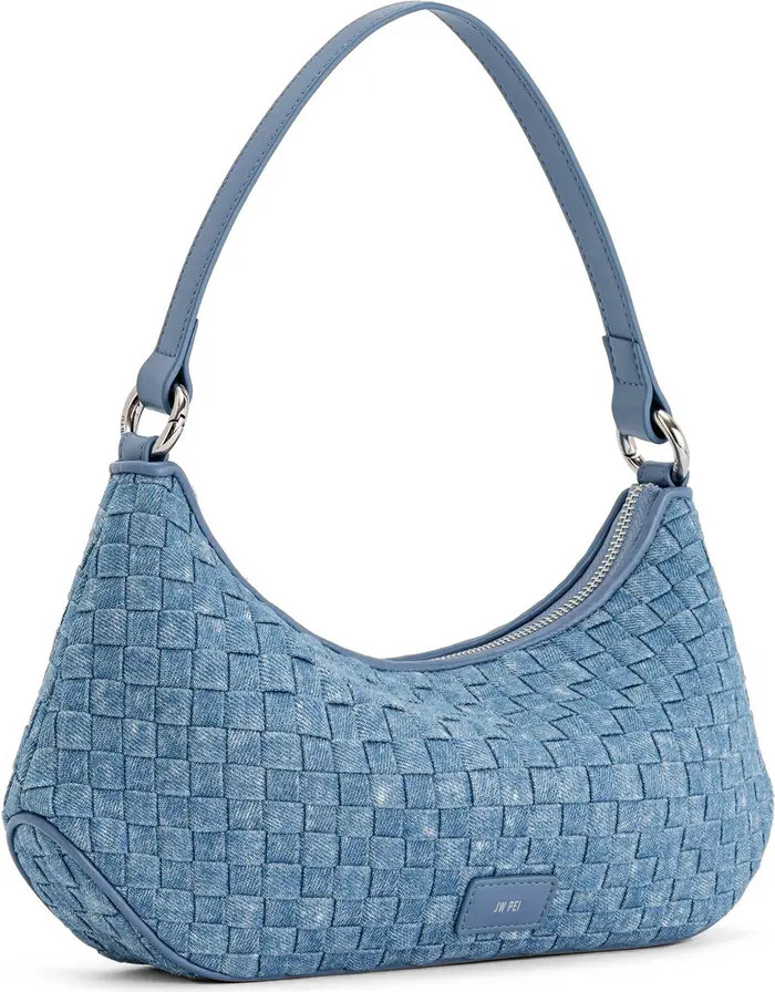 Lily Woven Denim Shoulder Bag | Nordstrom