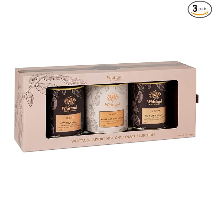 Whittard of Chelsea - Luxury Hot Chocolate Selection - Milk Chocolate, Dark Chocolate & White Cho... | Amazon (US)