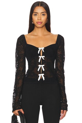 MAJORELLE Myla Top in Black from Revolve.com | Revolve Clothing (Global)