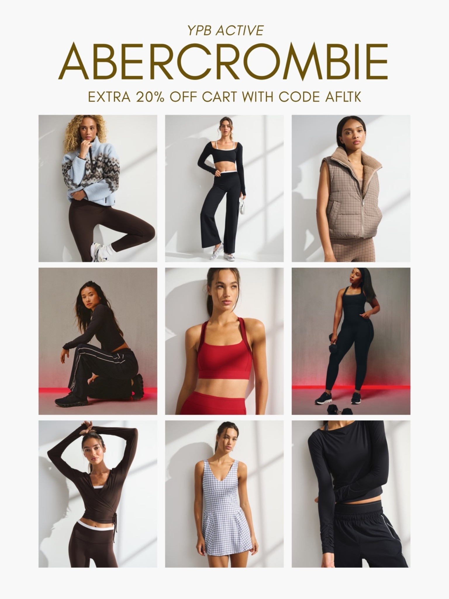 [10/10/26] @abercrombie YPB currently 20% off sitewide with code AFLTK | linking the cutest new arrivals.

[*Use code AFLTK to get an additional 20% off almost everything in stores and online at checkout from October 10, 2026 to October 11, 2026 in US/CA. Exclusions apply. See details online.]