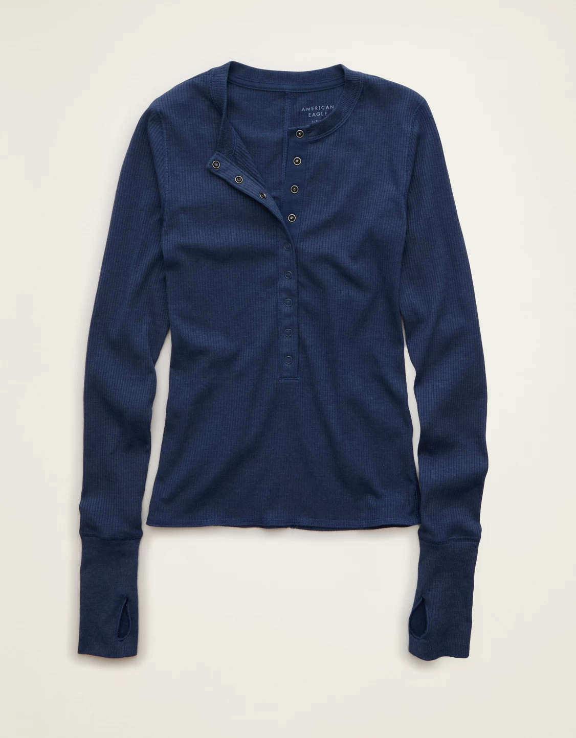 AE Long-Sleeve Henley T-Shirt | American Eagle Outfitters (US & CA)
