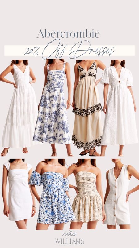 Abercrombie 20% Off dresses! Summer dress - wedding guest dress - white dress - floral dress - maxi dress - petite dress - mini dresss

#LTKWedding #LTKSaleAlert #LTKFindsUnder100