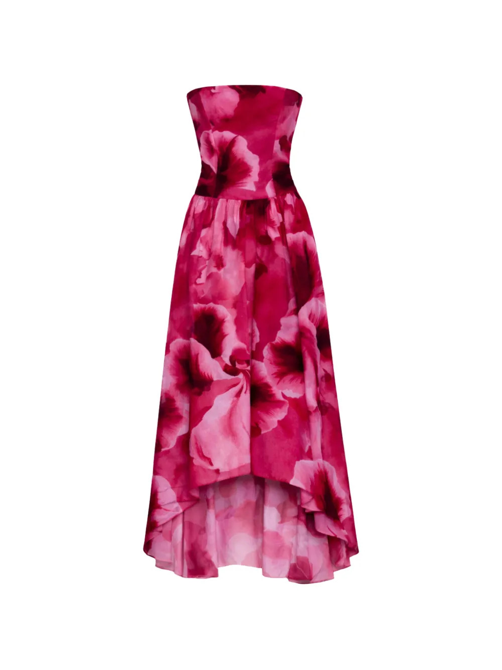 Nayara floral-print strapless midi dress | Farfetch Global