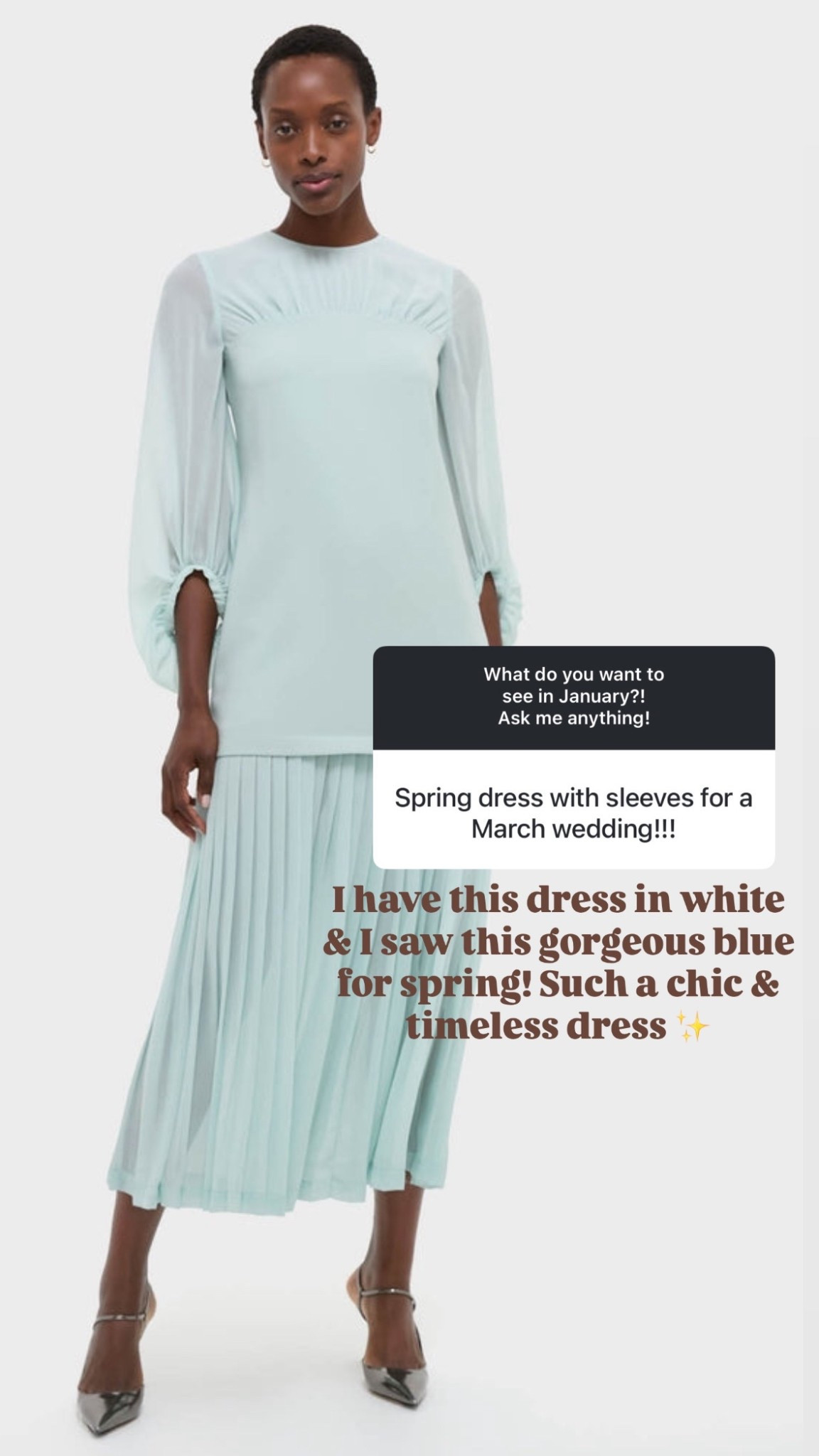 I have this dress in ivory, but they just added this new light blue! 😍 This cocktail dress is perfect for a spring wedding! 

Loverly Grey, cocktail dress, formal dress, wedding dress 

#LTKSeasonal #LTKWedding