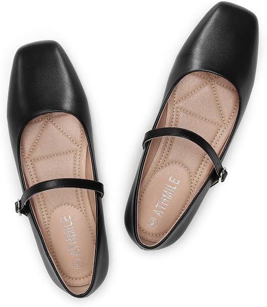 Women\u2018s Mary Jane Shoes, Ballet Flats for Women, Square Toe Shoes for Women | Amazon (US)
