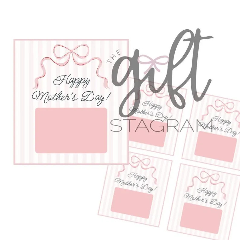 Happy Mother's Day! Gift Tag | Mother's Day Gift Card Tag | How to Gift A Giftcard | Mother's Day... | Etsy (US)