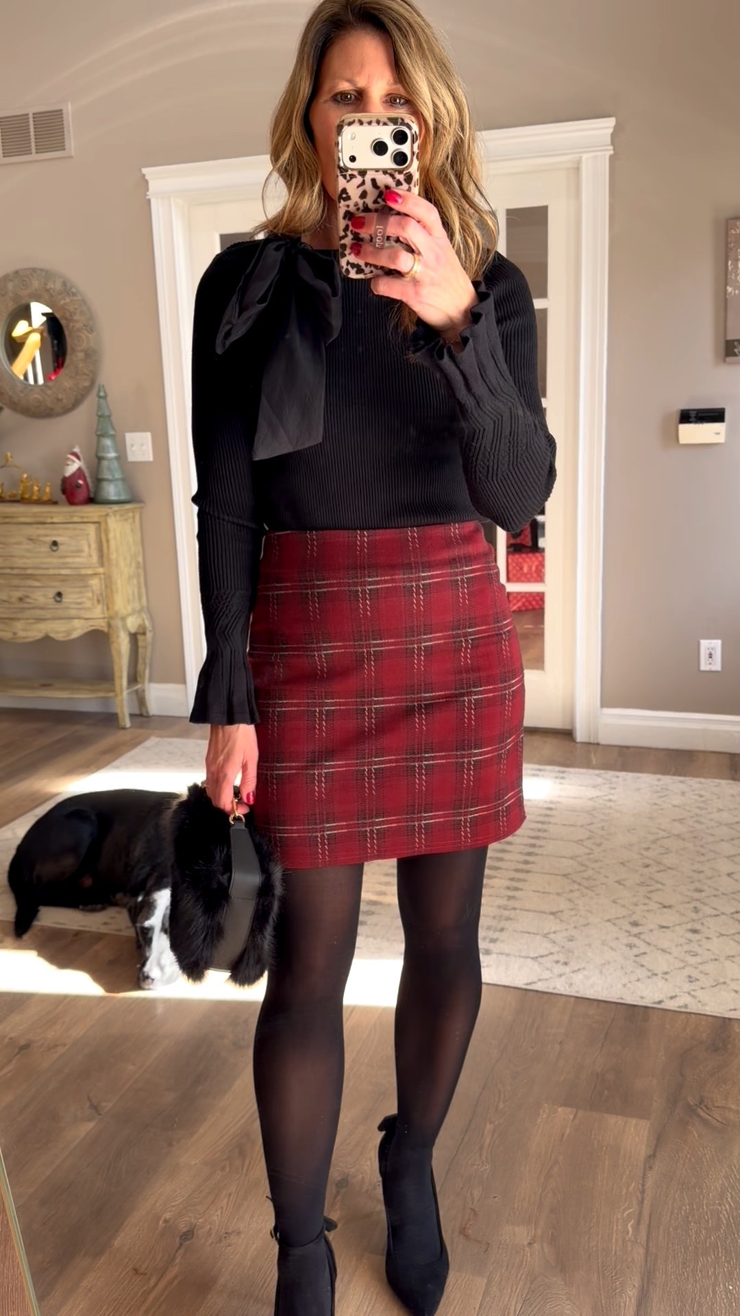 A cute, affordable, and festive holiday outfit 🎄♥️

Both the top and skirt true to size 

#LTKHoliday #LTKootd #LTKFindsUnder50