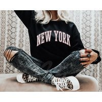New York Sweatshirt, New Crewneck, Nyc Crewneck, College City Sweatshirt, Vintage Crewneck East Coast Sweatshirt | Etsy (US)