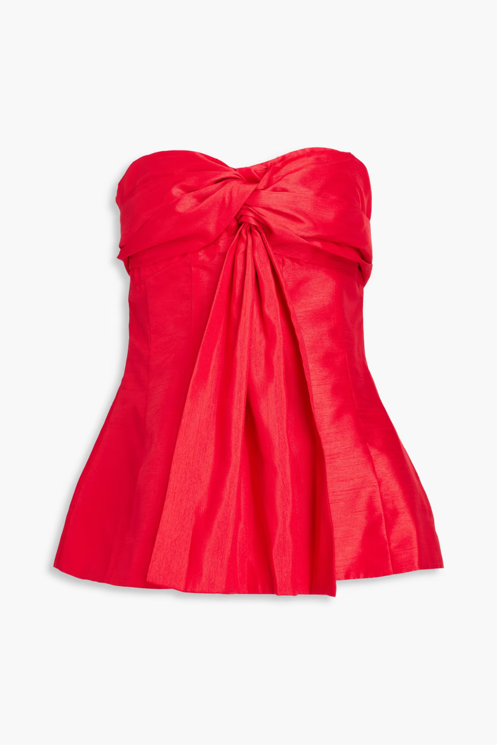 Coraline strapless draped shantung top | The Outnet (US and CA)