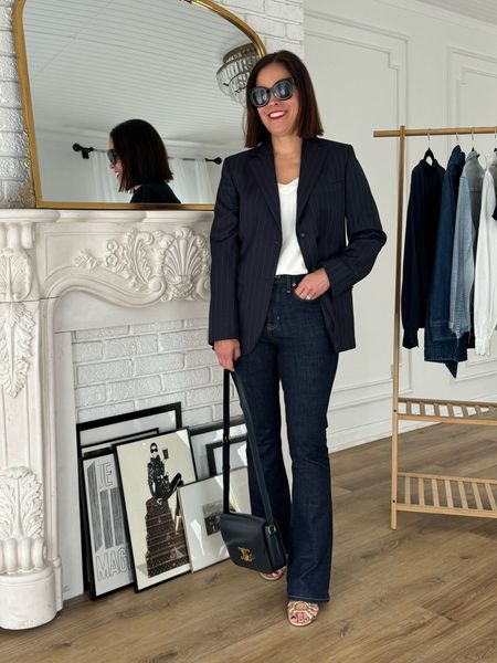 What to wear in spring during Paris
Paris capsule 
Navy Pinstripe Blazer/linking similar
J.Crew Skinny Flare/TTS
Sèzane Gloria Sandals/TTS
Cuyana Silk Cami/wearing small 
Celine bag/linking similar 

#LTKtravel #LTKSeasonal #LTKover40