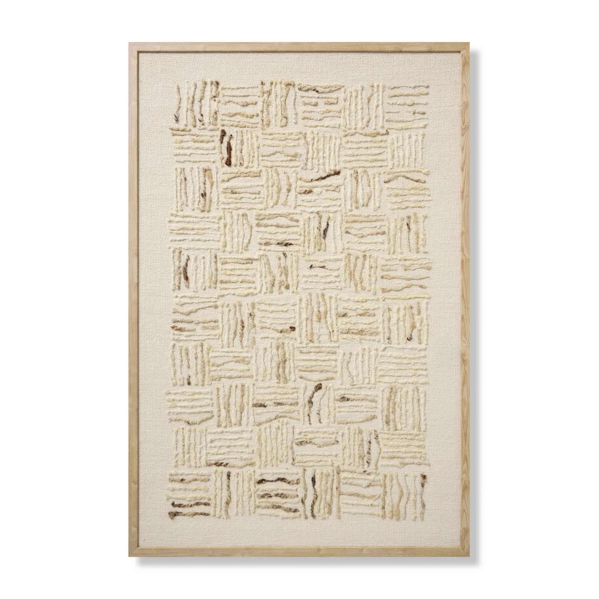Amber Lewis x Loloi Big Sur Ivory / White 3'-4" x 5'-0" Wall Art | Outrageous Interiors + Design