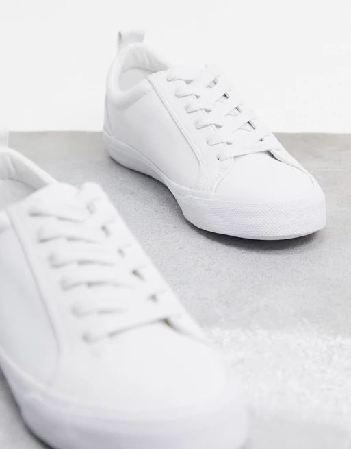 ASOS DESIGN Dunn lace up sneakers in white | ASOS | ASOS US