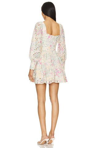 Lila Flounce Dress in Pastel Floral | Revolve Clothing (Global)