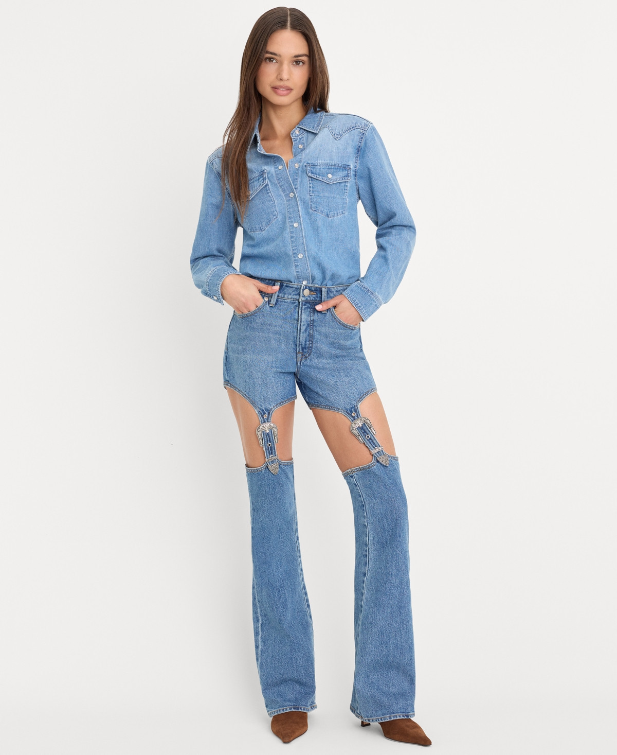 Good American Women's High-Rise Bootcut Jeans - Indigo1200 | Macy's