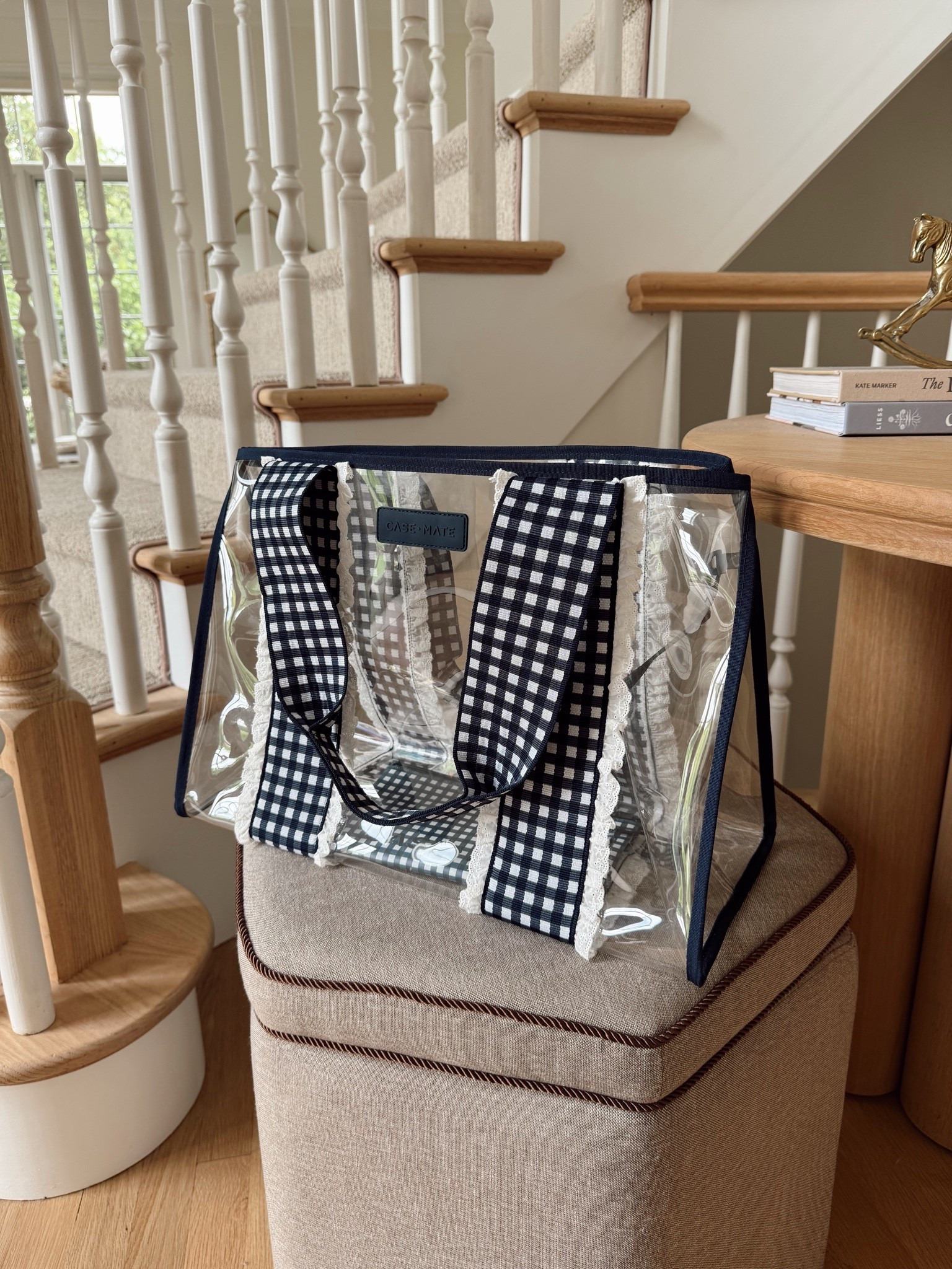 The most adorable gingham blue jelly tote with eyelet ruffle trim! Perfect for the beach or pool and great for everyday too! Could be perfect for Fourth of July 🇺🇸 #sponsored @casemate 

Jelly tote, tote bags

#LTKootd #LTKTravel #LTKSwim