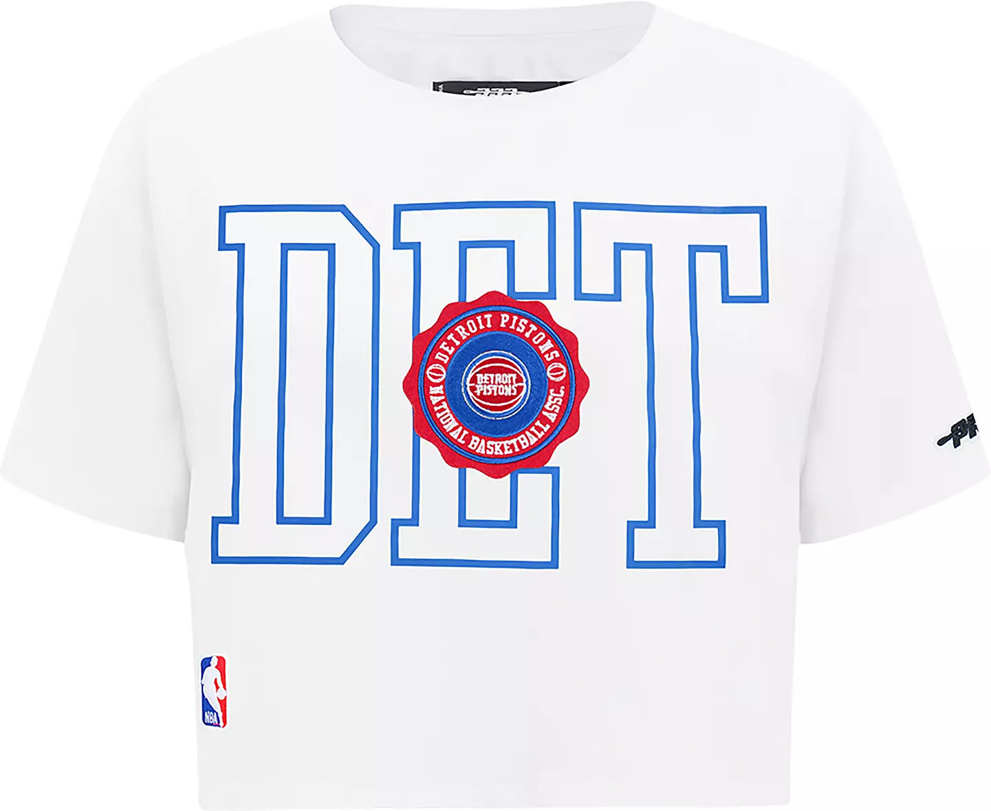 Pro Standard Women's Detroit Pistons White Crest Emblem Boxy T-Shirt | DICK'S Sporting Goods