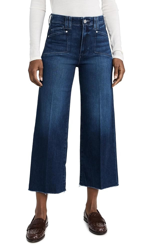 PAIGE Women's Anessa Jeans with Set in Pockets | Amazon (US)