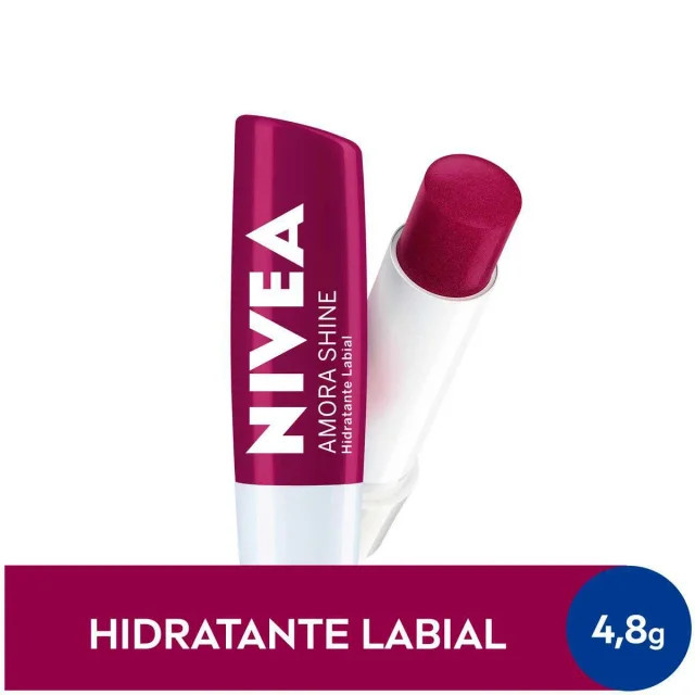 Hidratante Labial Nivea Amora Shine com 4,8g | Drogasil BR