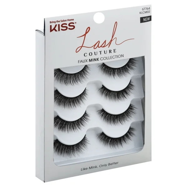 KISS Lash Couture Faux Mink False Eyelashes, Twilight, Multipack (4 Pairs) | Walmart (US)