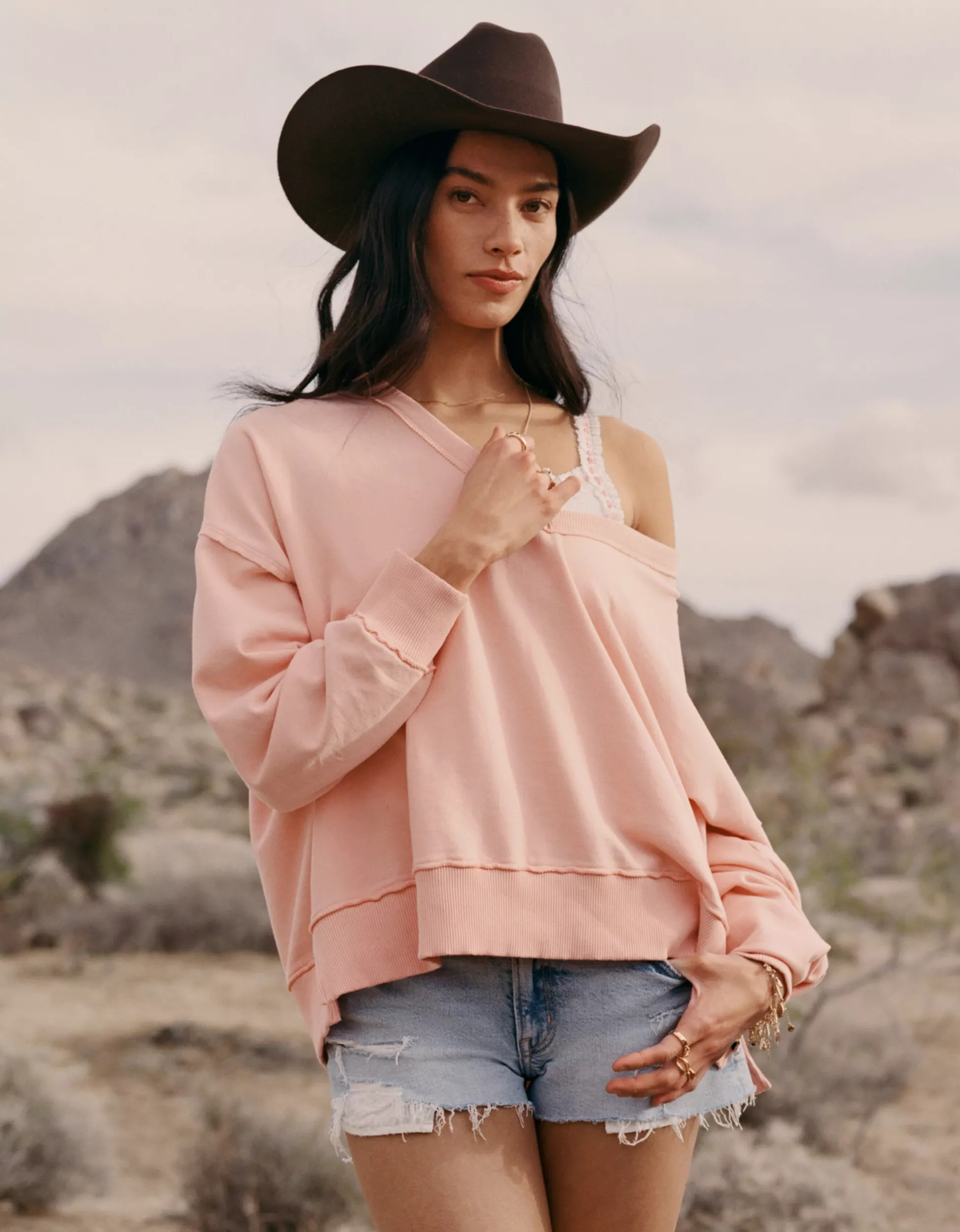 AE Big Hug V-Neck Sweatshirt | American Eagle Outfitters (US & CA)