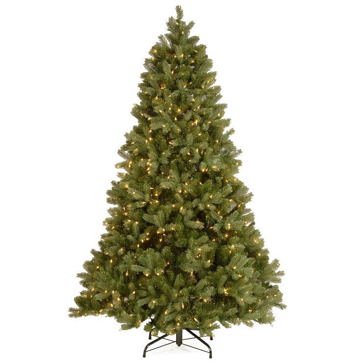 National Tree Company Pre-Lit 'Feel Real' Artificial Full Downswept Christmas Tree, Green, Dougla... | Target
