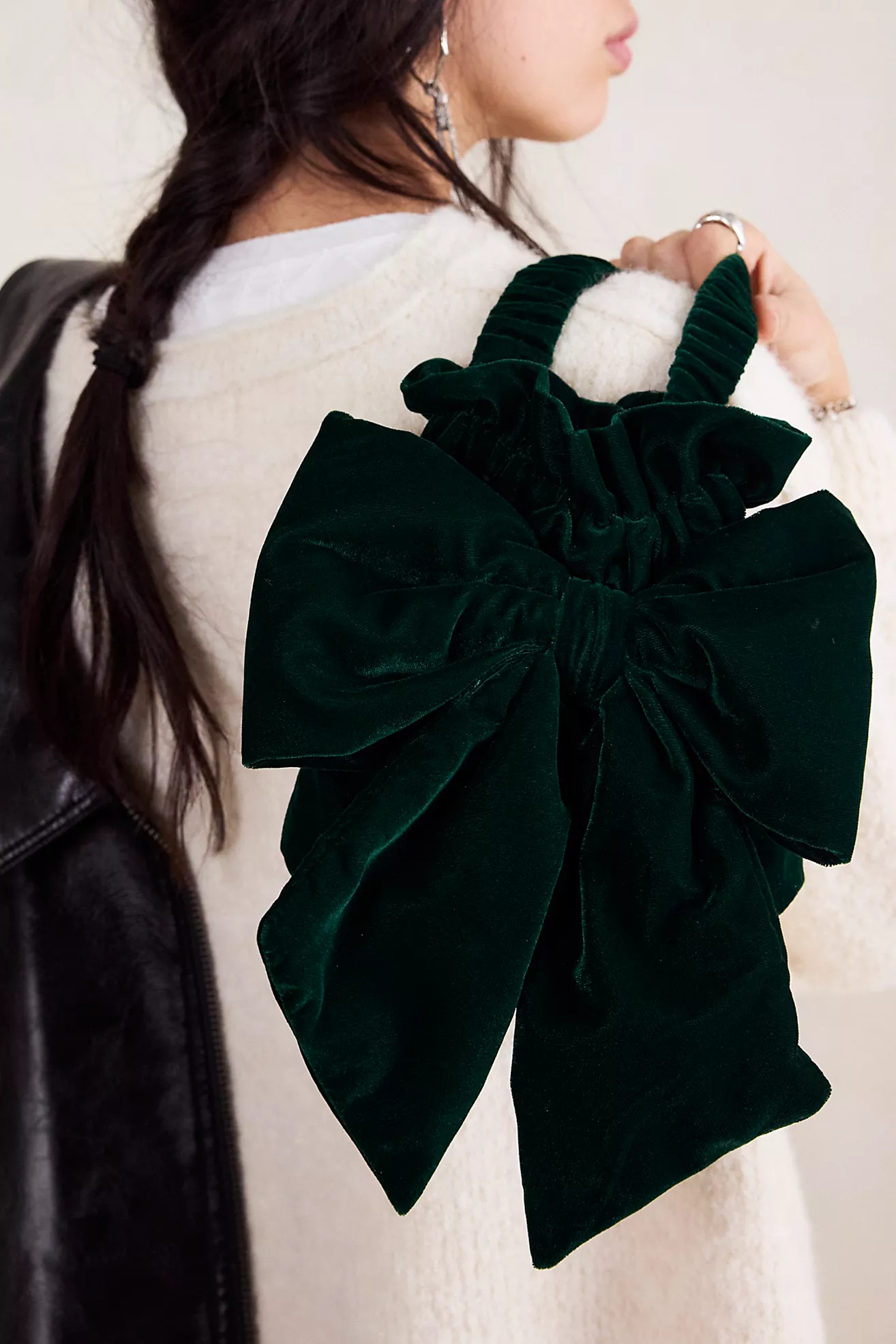 Belle Velvet Bow Bag | Free People (Global - UK&FR Excluded)