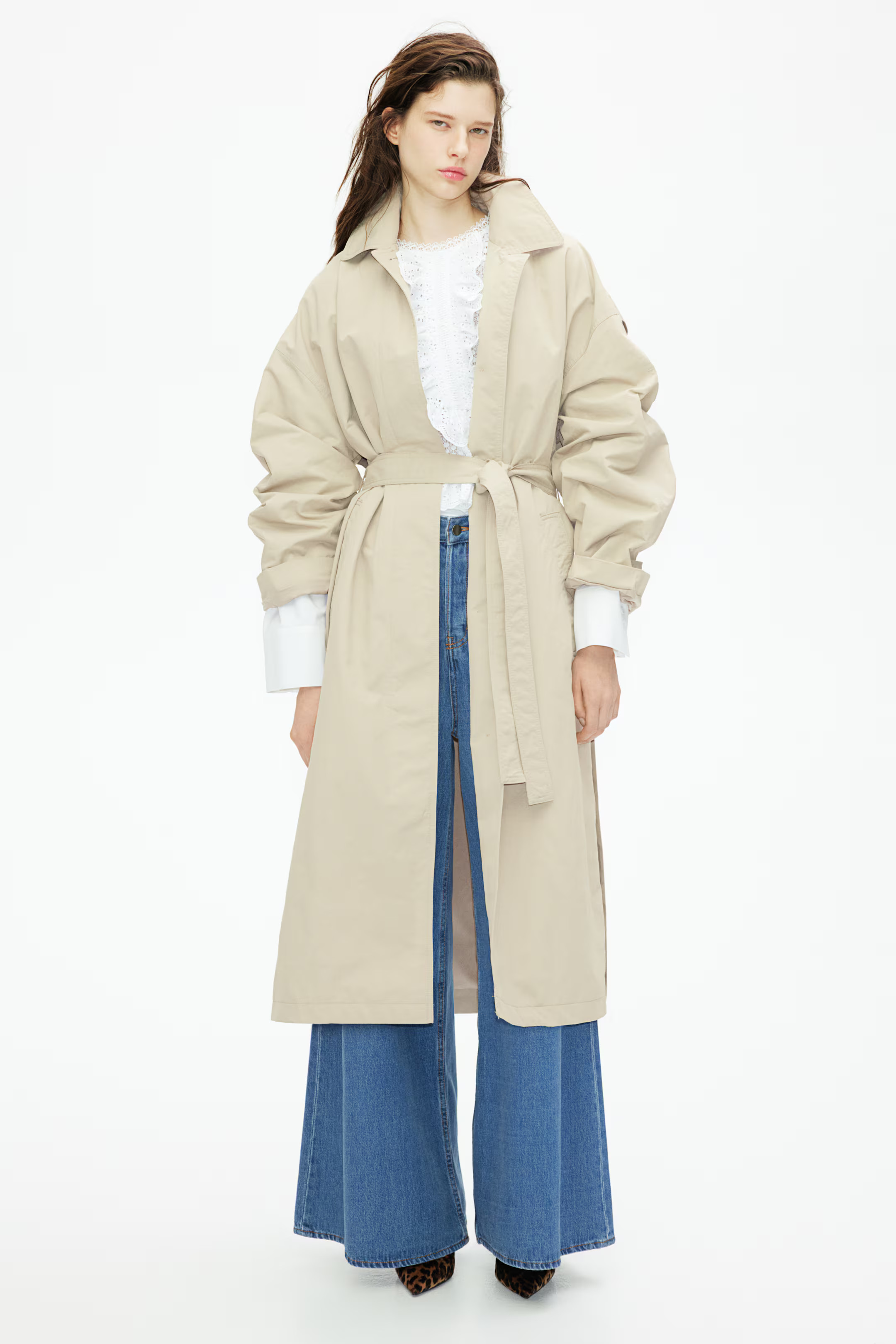 Slit-hem trench coat | H&M (UK, MY, IN, SG, PH, TW, HK)