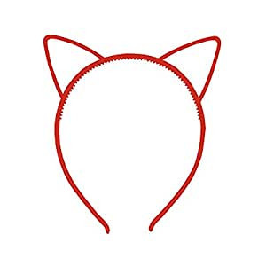 2 Pcs Simple Comfortable Plastic Cat Ears Headband (Red) | Amazon (US)