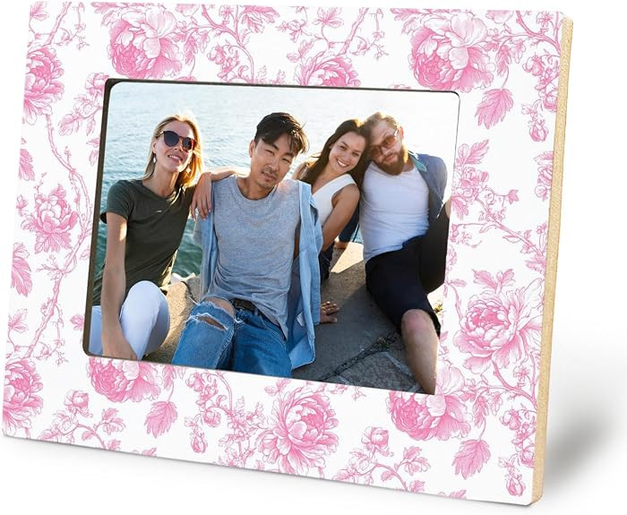 Pink Chinoiserie Floral Picture Frame 5x7, Love Shack Fancy Room Decor, Grandmillennial French To... | Amazon (US)