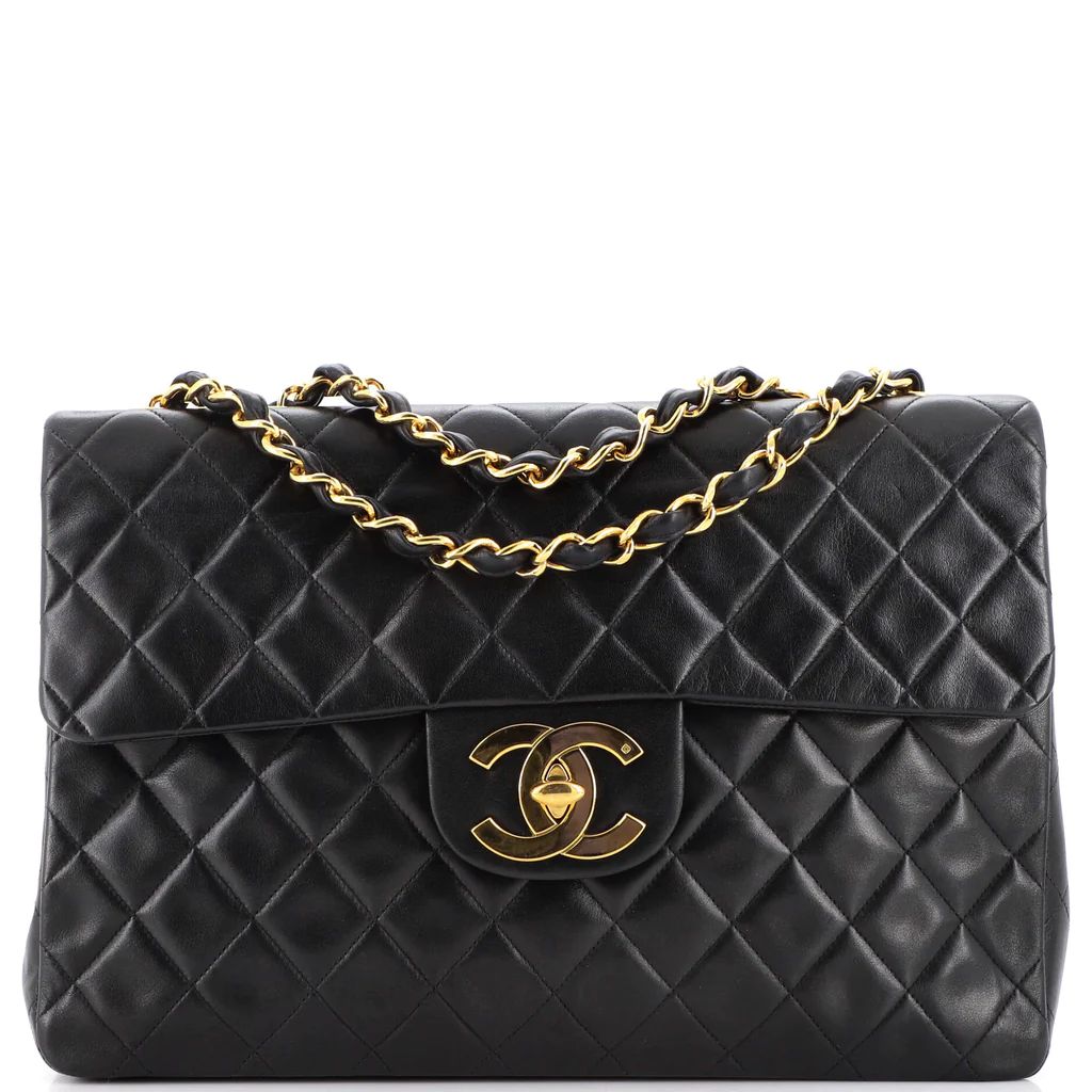 Vintage Classic Single Flap Bag Quilted Lambskin Maxi | Rebag