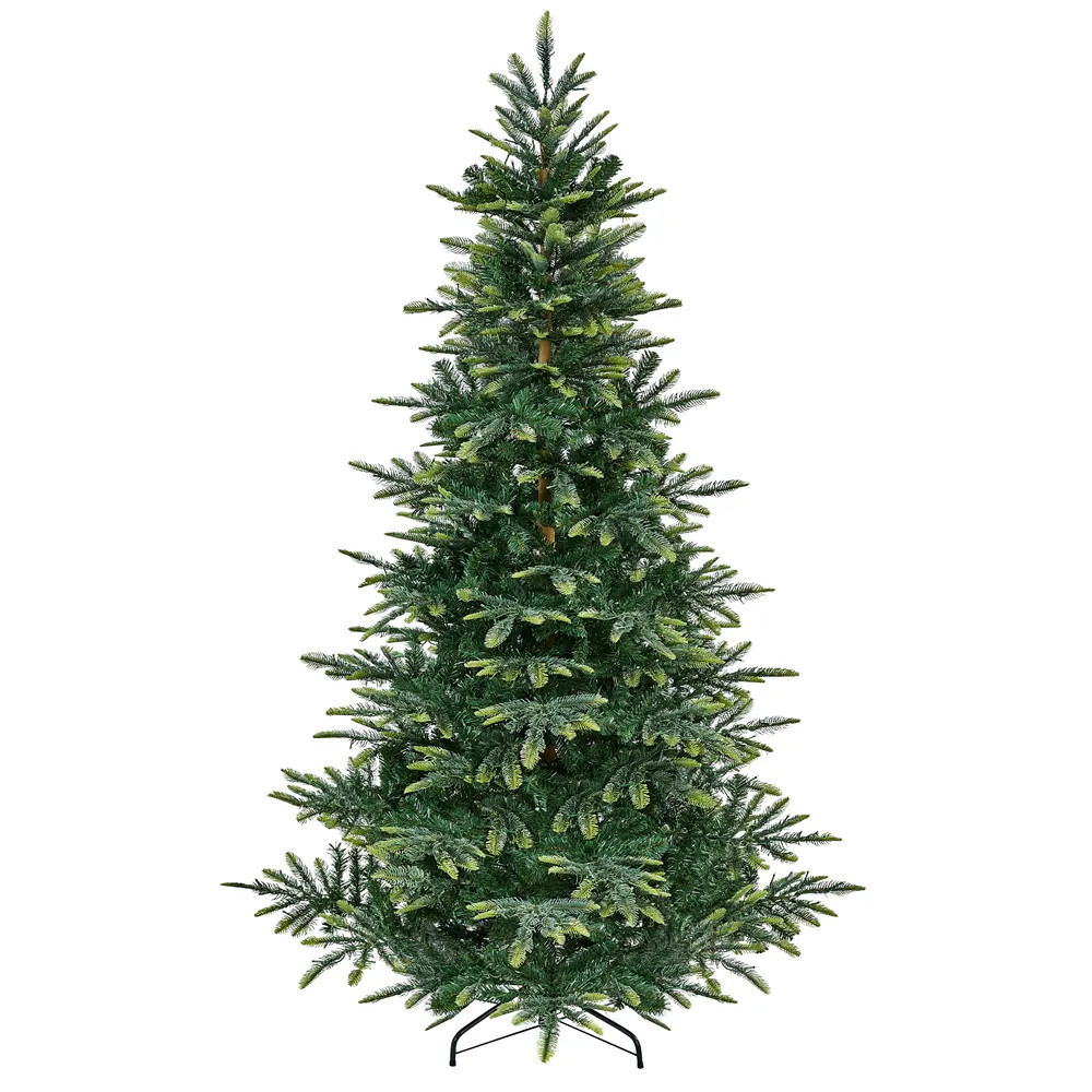 Yaheetech 7.5FT Green Pre-lit Christmas Tree with 550 LED Lights and Stand | LSCQBL0001 | Lowe's