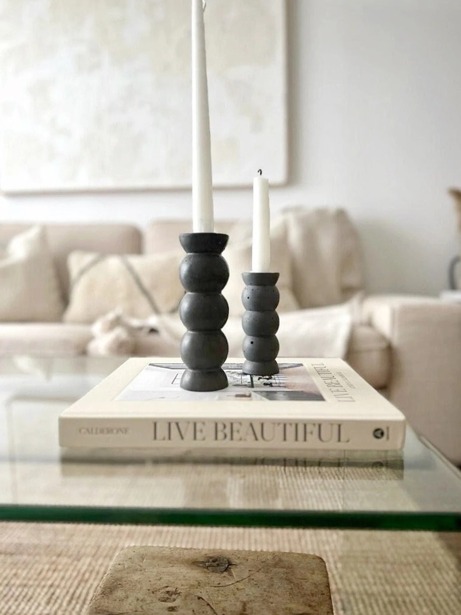 Candle Holder Set, Wavy Candle Holder, Taper Candle Holder, Aesthetic Candle, Tall candle holder,... | Etsy (US)