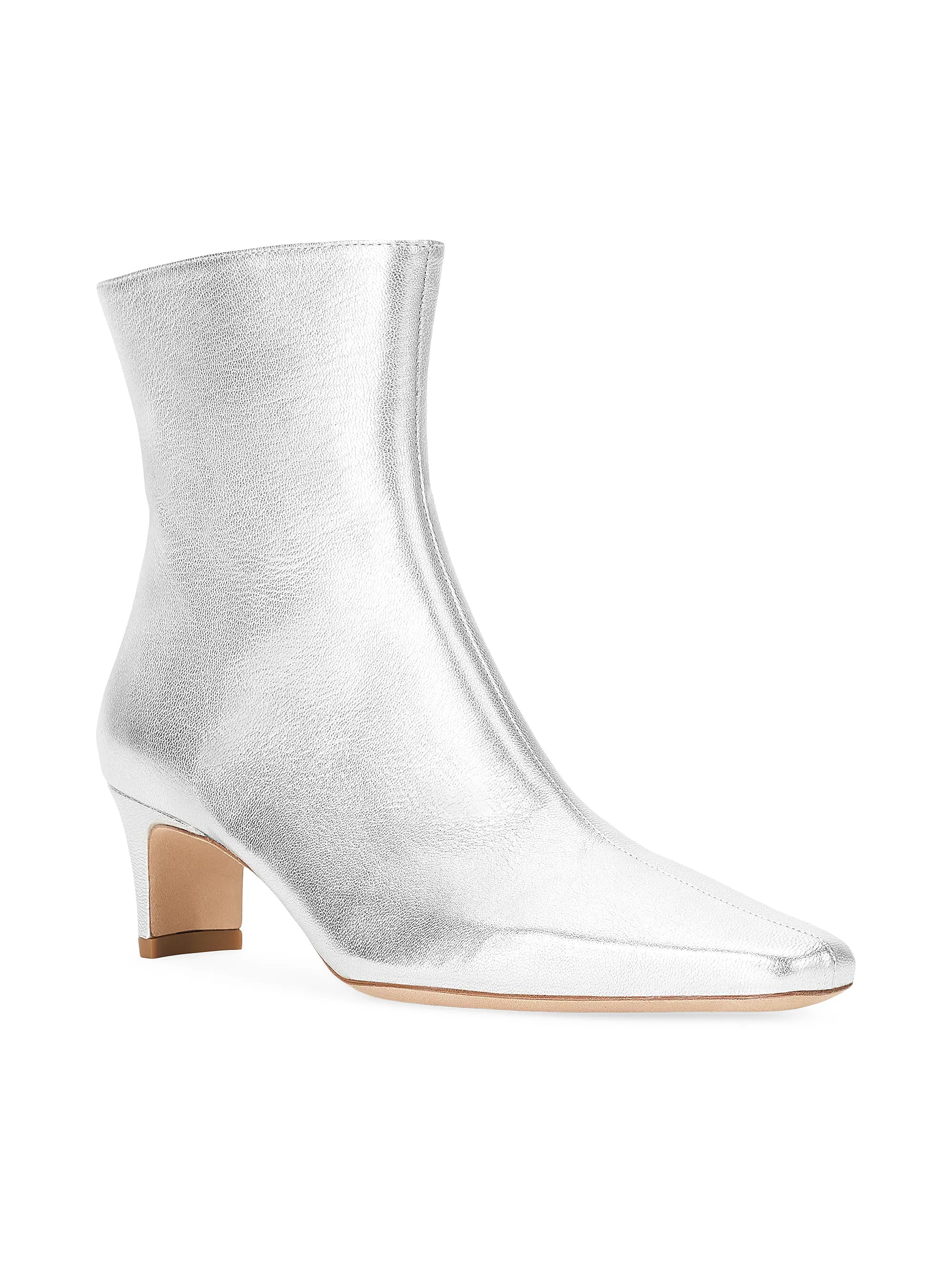 Wally 55MM Metallic Leather Ankle Boots | Saks Fifth Avenue