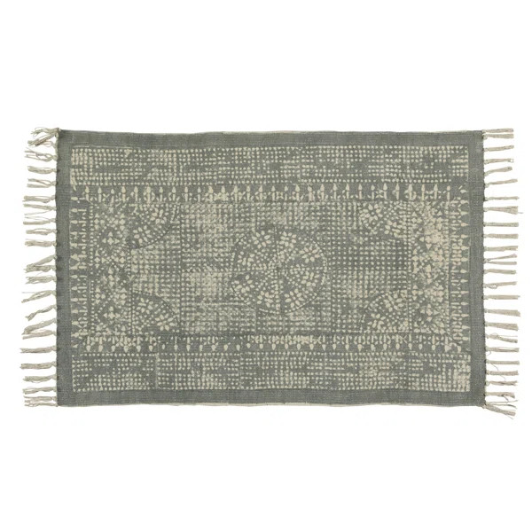 Raymer Oriental Handmade Kilim Cotton Area Rug in Gray | Wayfair North America
